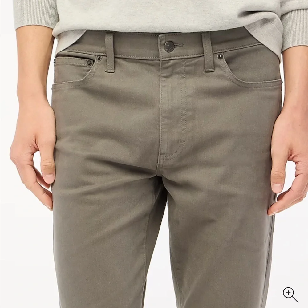 J crew dusty charcoal Straight-fit garment-dyed five-pocket pant